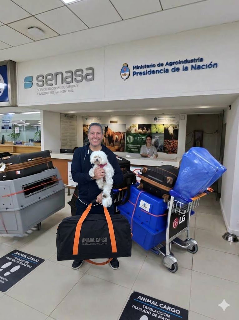 Foto de Favio Cangiano en la Parte del SENASA Mascotas