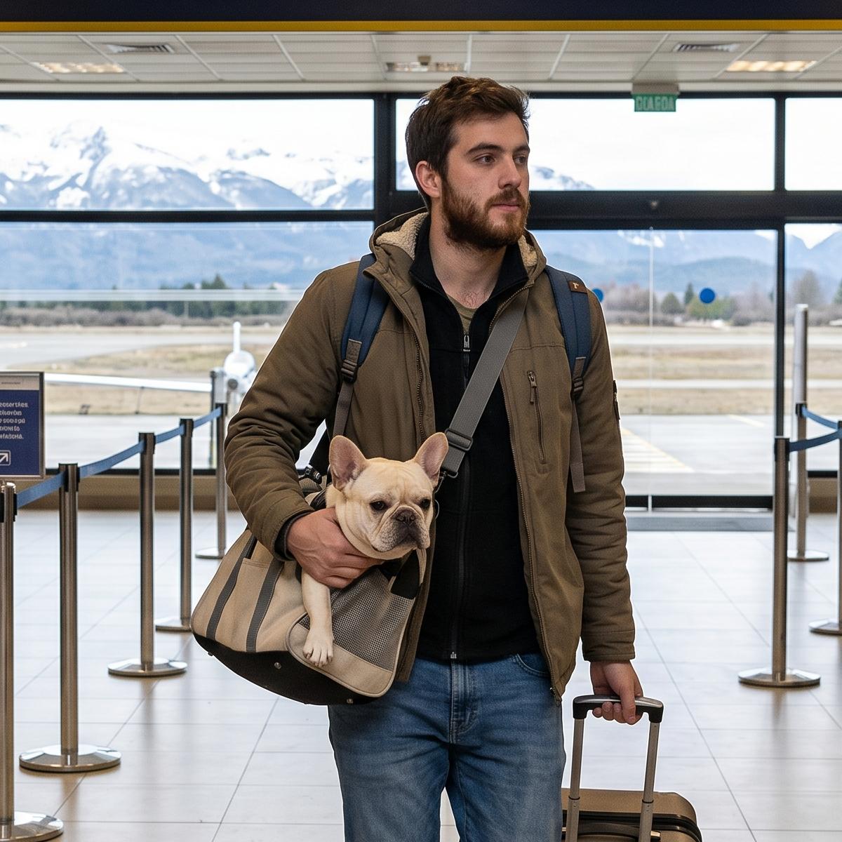 Perros de Nariz Chata Cuidados especiales en el viaje en avion